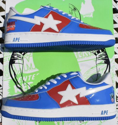 Bape Marvel Captain America Bapesta 2005
