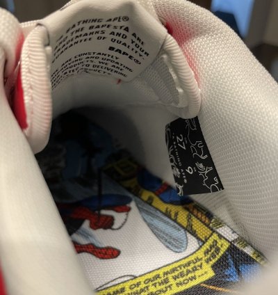 Bape Marvel Comics Spider Man Bapesta