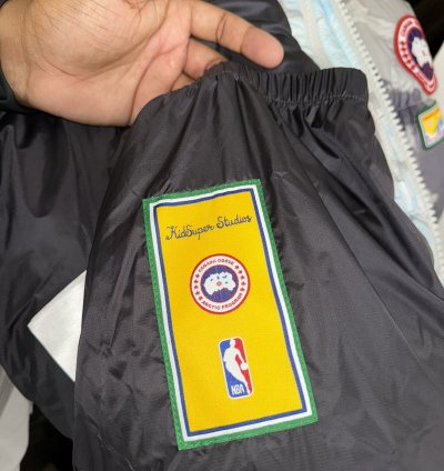 KIDSUPER Grey Canada Goose NBA Edition Crofton Down