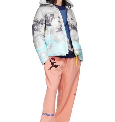 KIDSUPER Grey Canada Goose NBA Edition Crofton Down