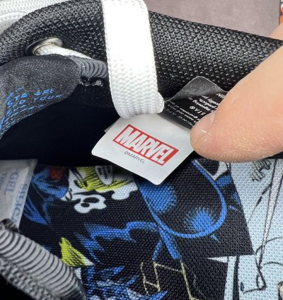 Bape Marvel Comics Venom Blue Black Bapesta
