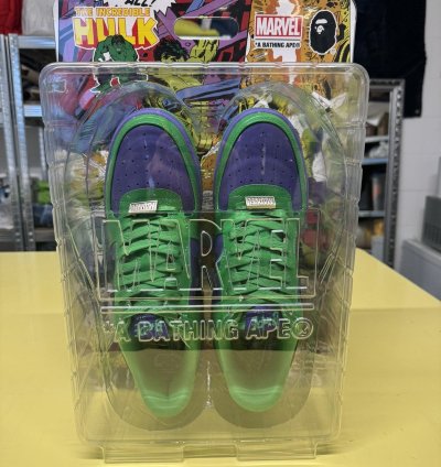 Bape Marvel Hulk Bapesta