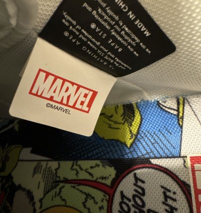 Bape Marvel Rocket Raccoon Bapesta