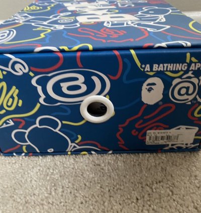 Bape Medicom Toy Bearbrick Blue Camo Bape Sta Low Size 12