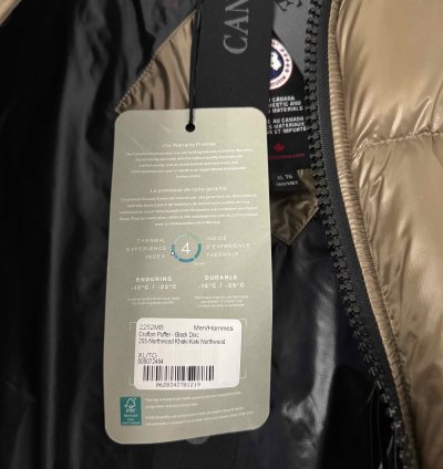 Men Crofton Black Label Puffer Jacket Northwood khaki