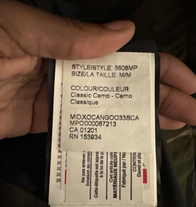 MENS CANADA GOOSE PARKA