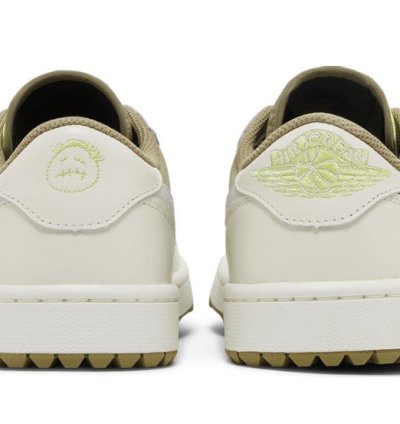 Mens Wmns Travis Scott x Air Jordan 1 Low Golf Neutral Olive FZ3124 200