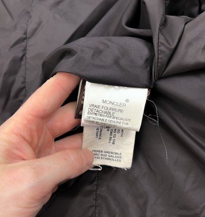 Moncler brown puffer jacket