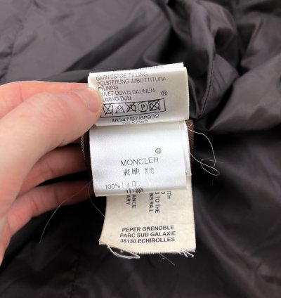 Moncler brown puffer jacket