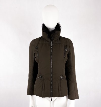 Moncler brown puffer jacket