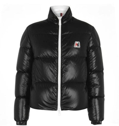 Moncler Chartreuse Down Jacket Black Men Size 4
