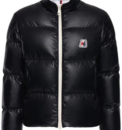 Moncler Chartreuse Down Jacket Black Men Size 4