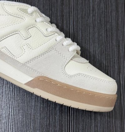 FENDl Match White Suede Low-Tops 'White'