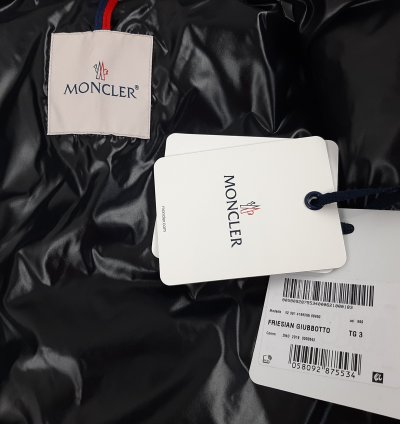 Moncler Friesian Down Jacket Black Men Size 3