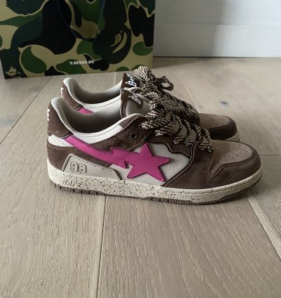 BAPE SK8 STA - BROWN PINK