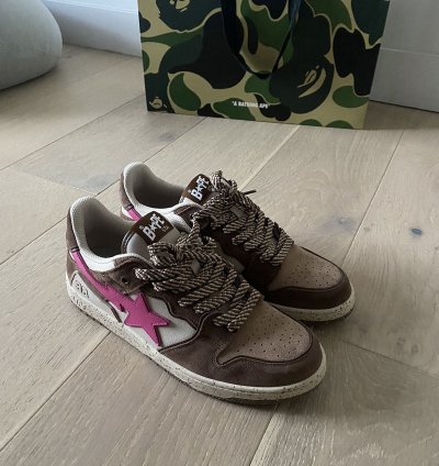 BAPE SK8 STA - BROWN PINK