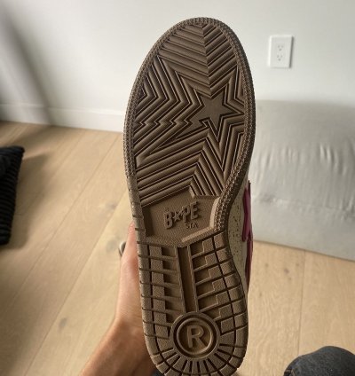 BAPE SK8 STA - BROWN PINK