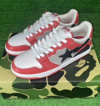 BAPE SK8 STA 1 RED SIZE 10