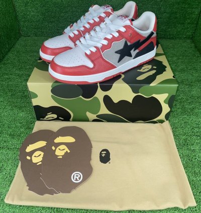 BAPE SK8 STA 1 RED SIZE 10