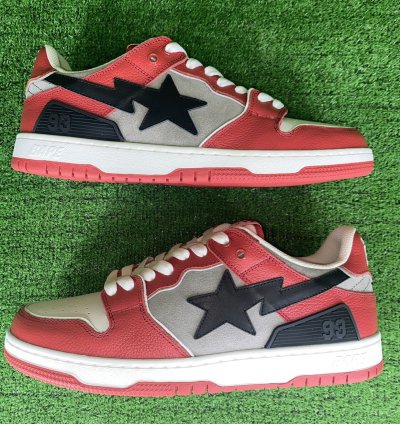 BAPE SK8 STA 1 RED SIZE 10