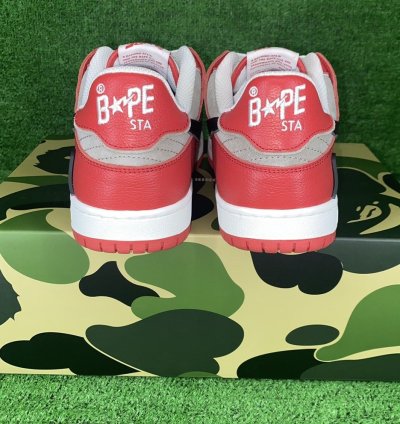 BAPE SK8 STA 1 RED SIZE 10