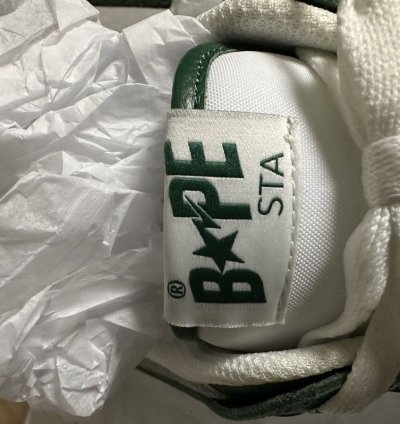 BAPE SK8 STA 1 Sneakers Green and Black