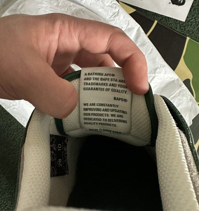 BAPE SK8 STA 1 Sneakers Green and Black