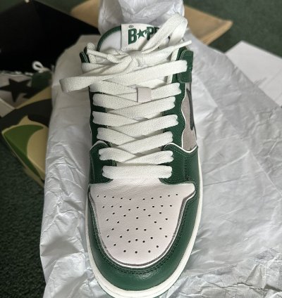 BAPE SK8 STA 1 Sneakers Green and Black