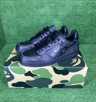 BAPE SK8 STA 3 BLACK SIZE 9