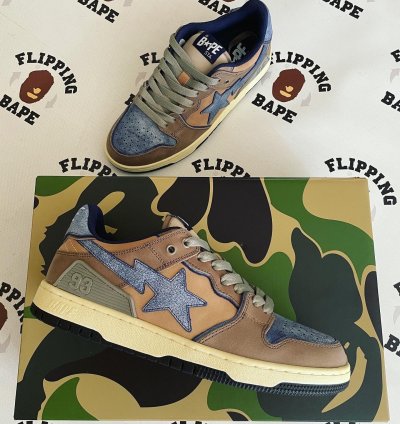 BAPE SK8 STA 3 NAVY