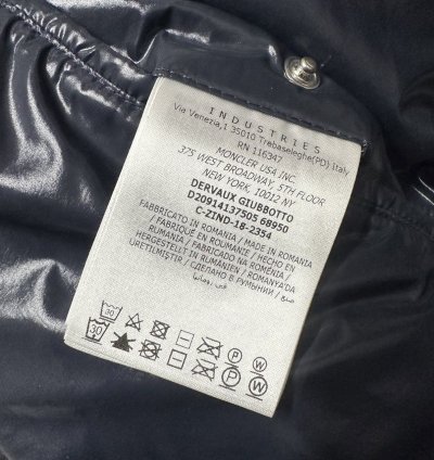 Moncler Genius Dervaux mens jacket puffer 4 XL blue