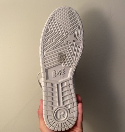 Bape sk8 sta all white