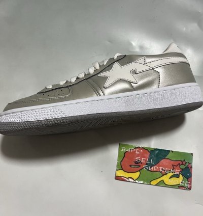 BAPE sk8 sta silver