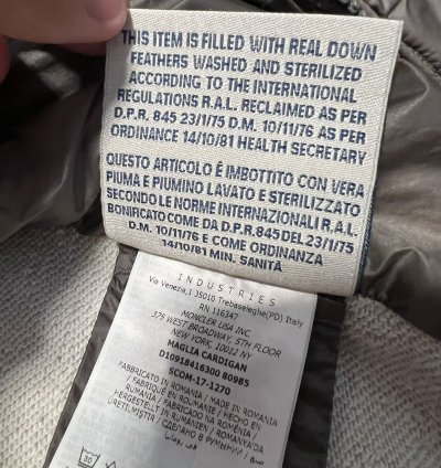 Moncler grey cardigan jacket