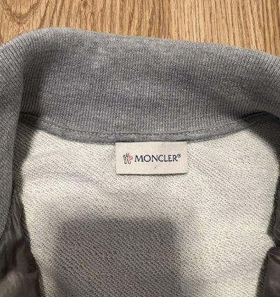 Moncler grey cardigan jacket