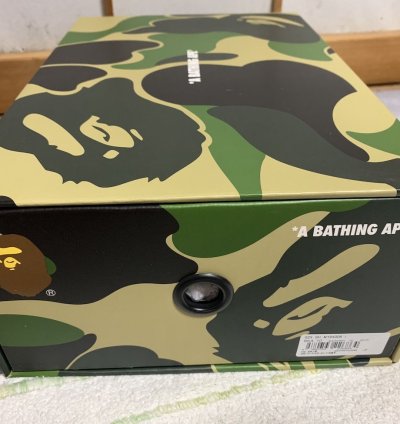 BAPE SK8 STA US10 Black White ABC green Sneakers DS bapesta