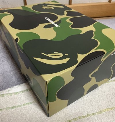 BAPE SK8 STA US10 Black White ABC green Sneakers DS bapesta
