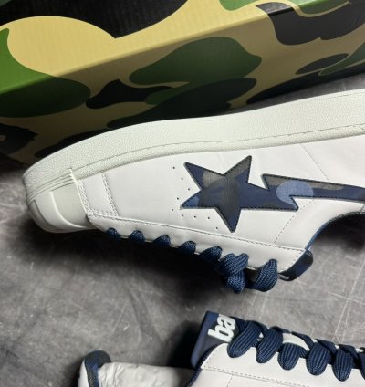 BAPE SKULL STA WHITE NAVY