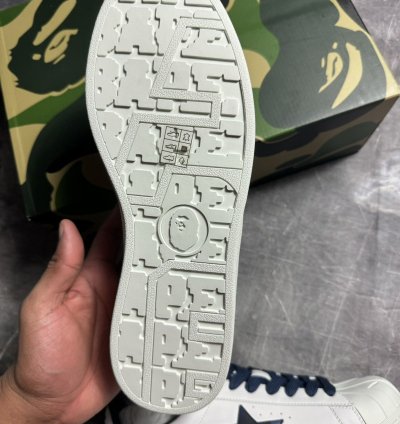 BAPE SKULL STA WHITE NAVY