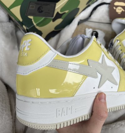 Bape SSENSE Exclusive Yellow Sta Sneakers
