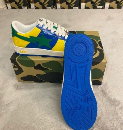 BAPE STA 1 BRAZIL JAMAICA GREEN BLUE YELLOW SIZE 11