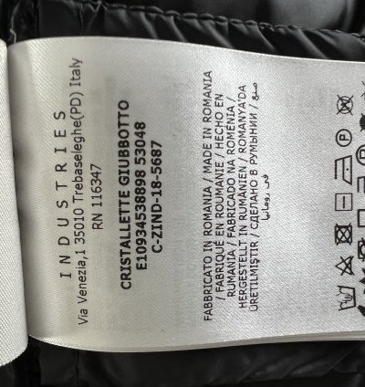 Moncler lightweight down jacket Cristalette - size -