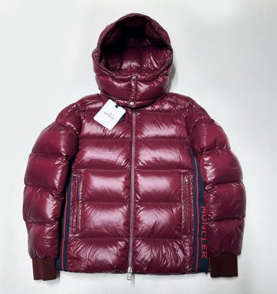 Moncler lunetiere mens puffer jacket size 3 Large Burgundy