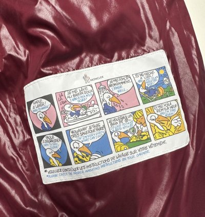 Moncler lunetiere mens puffer jacket size 3 Large Burgundy