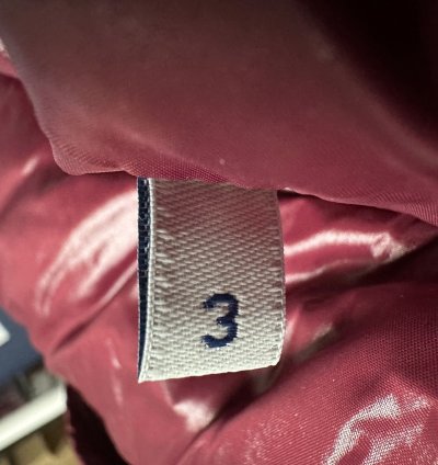 Moncler lunetiere mens puffer jacket size 3 Large Burgundy