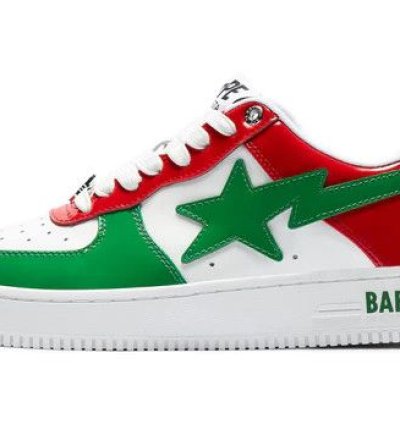 BAPE STA 1 MEXICO ITALY RED GREEN SIZE 9 5