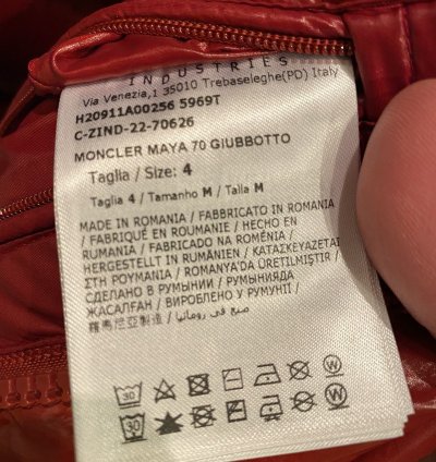 Moncler Maya 70 Jacket Red