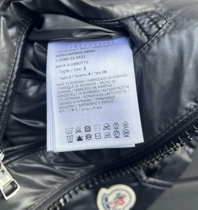 Moncler Maya Down Jacket Black