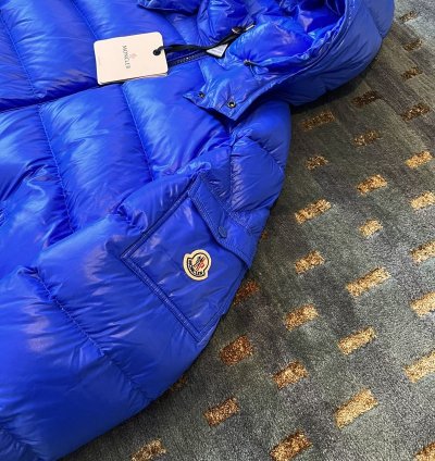 Moncler Maya Giubbotto Blue Jacket Size 5