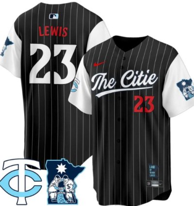 Royce Lewis Jersey #23 Minnesota Twins 2025 City Connect Concept Stitched Black